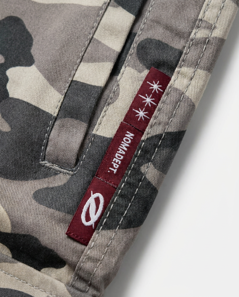 Cygnus Cargo Shorts — side tape detail