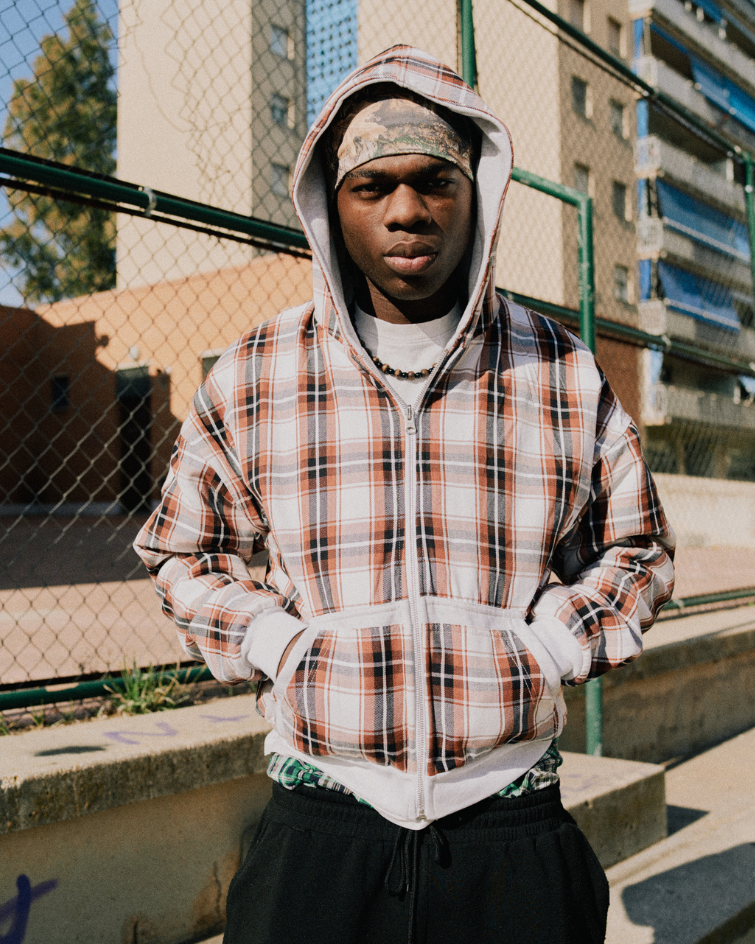 GREY REVERSIBLE HOODIE